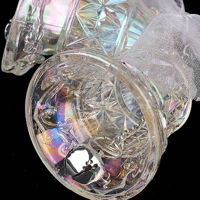 Christmas Transparent Acrylic Big Pendant Decorations HJEW-F017-02-1