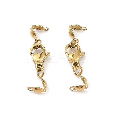 Ion Plating(IP) 304 Stainless Steel Lobster Claw Clasps LS-STAS-A097-03A-G-1
