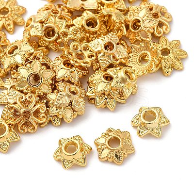 70Pcs 7 Styles Alloy Bead Caps FIND-FP0002-74-1