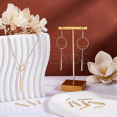 36Pcs 6 Style Brass Bar Pendants KK-BC0008-07-1