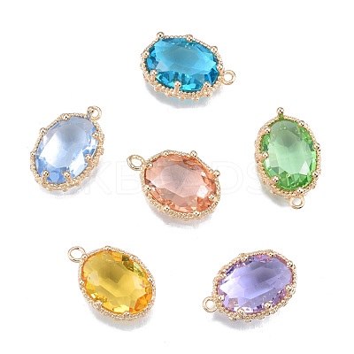 Transparent K9 Glass Pendants GLAA-N038-64-1