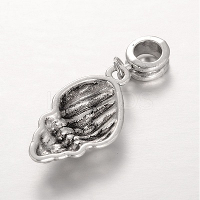 Mixed Ocean Theme Tibetan Style Alloy Large Hole European Dangle Charms PALLOY-JF00046-1