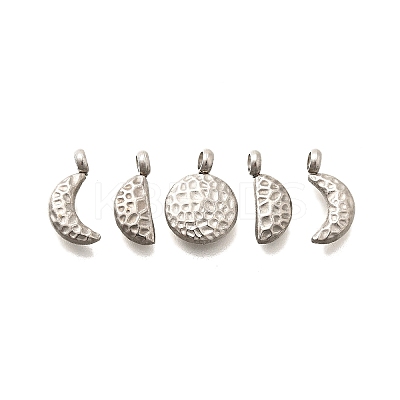 5Pcs 304 Stainless Steel Charms X-STAS-R140-01P-1