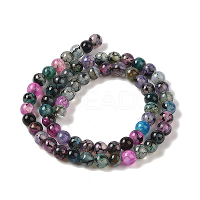 Natural Dragon Veins Agate Bead Strands X-G-NH0013-B01-01-1