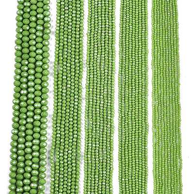 Electroplate Glass Beads Strands EGLA-A044-P1mm-A30-1