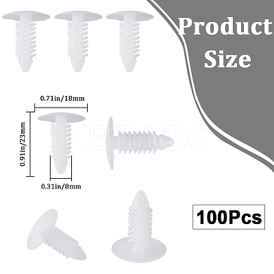 100Pcs Nylon Gauge Rivets FIND-GF0005-72B-1