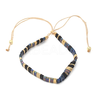 Vintage Ethnic Style Adjustable Glass Tila Beaded Handmade Slider Bracelets for Women ZN9527-2-1