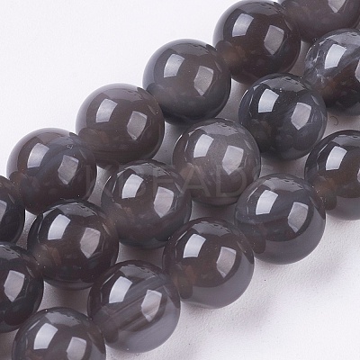 Natural Ice Obsidian Beads Strands X-G-E468-D01-6mm-1