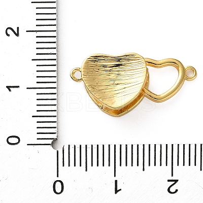 Brass Interlocking Clasps KK-Z105-03G-1