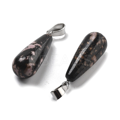 Natural Rhodonite Pendants G-T081-29-1