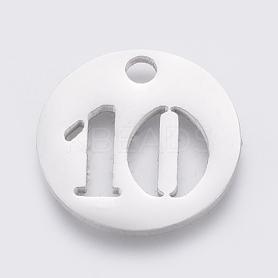 Non-Tarnish 304 Stainless Steel Pendants STAS-F233-10-P-1