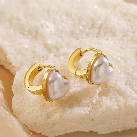 304 Stainless Steel Hoop Earrings LS-EJEW-A110-01G-1