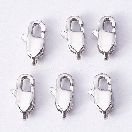 Tarnish Resistant 304 Stainless Steel Lobster Claw Clasps LS-STAS-P190-06-1