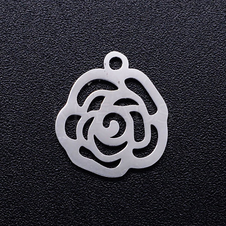 201 Stainless Steel Hollow Charms STAS-Q201-JN293-1-1