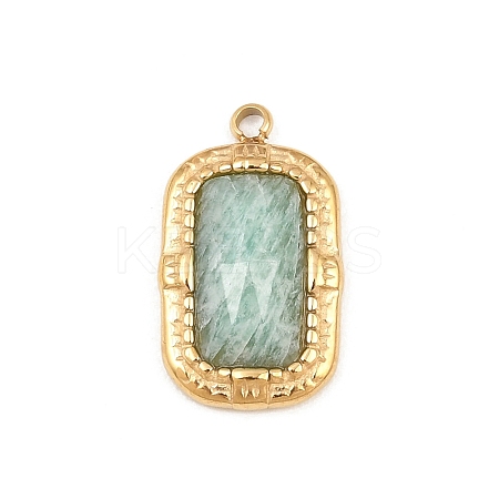 Natural Amazonite Faceted Pendants GG-CBA52DC-01B-G-1