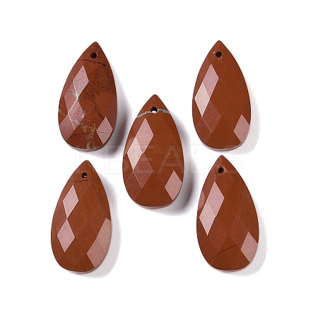 Natural Red Jasper Pendants G-C140-05M-1
