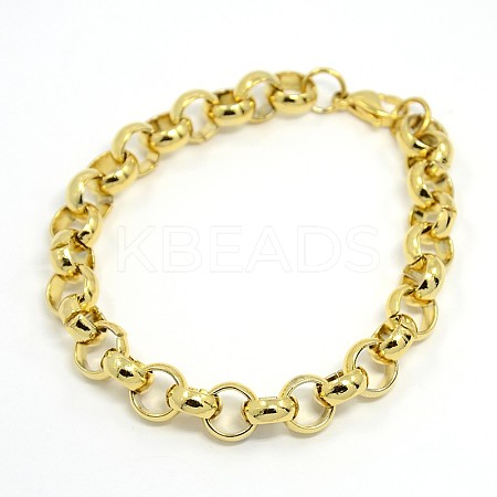 Fashionable 304 Stainless Steel Cable Chain Bracelets STAS-A028-B086G-1