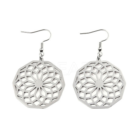Tarnish Resistant 201 Stainless Steel Dangle Earrings LS-STAS-S105-JN606-1-1