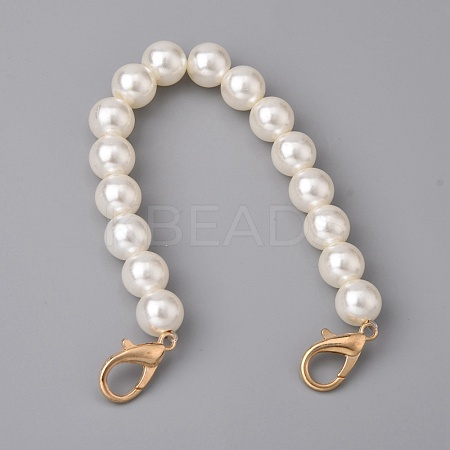 Glass Pearl Phone Case Beaded Chain AJEW-WH0289-83-1