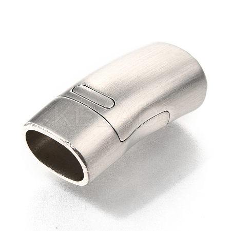 Tarnish Resistant 304 Stainless Steel Magnetic Clasps with Glue-in Ends STAS-C020-07P-1