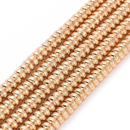 Electroplate Non-magnetic Synthetic Hematite Beads Strands G-L485-04B-LG-1
