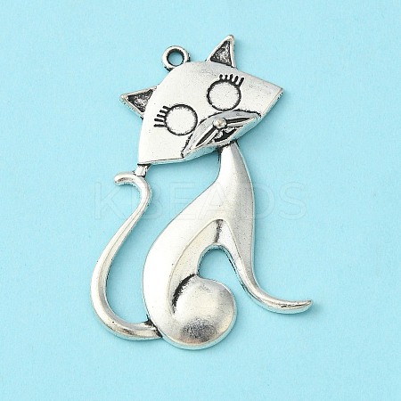 Tibetan Style Alloy Kitten Pendants LS-TIBEP-22758-AS-NR-1