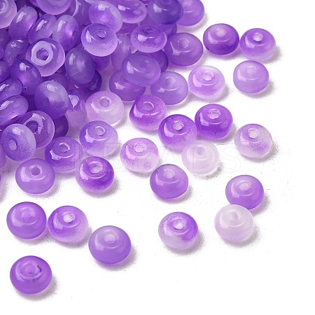 Baking Paint Imitation Jade Glass Beads DGLA-C005-A01-3x6mm-10-1