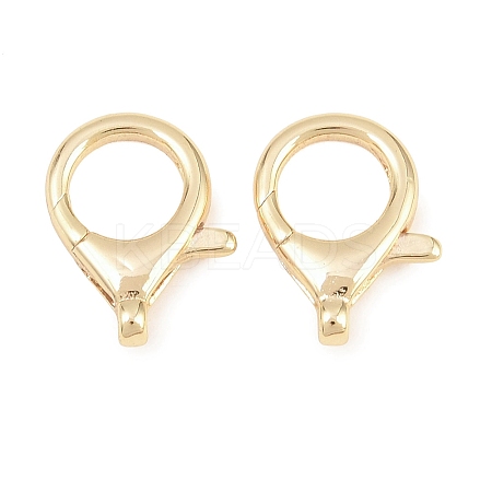 Brass Lobster Claw Clasps KK-H287-08F-G-1