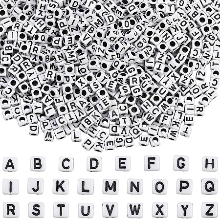 1000Pcs Opaque Acrylic Beads MACR-SC0002-43C-1