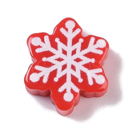 Opaque Christmas Theme Resin Cabochons RESI-H162-06F-1