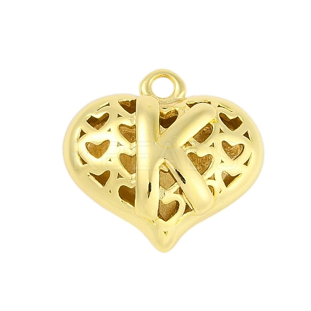 Hollow Brass Pendants for Valentine's Day KK-M289-03K-G-1