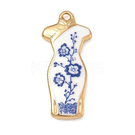 304 Stainless Steel Enamel Pendants SA-CBA800D-01D-G-1
