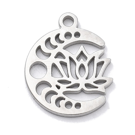 Anti-Tarnish 304 Stainless Steel Pendants STAS-R003-03P-01-1