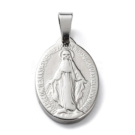Non-Tarnish 304 Stainless Steel Pendants STAS-F223-43P-1