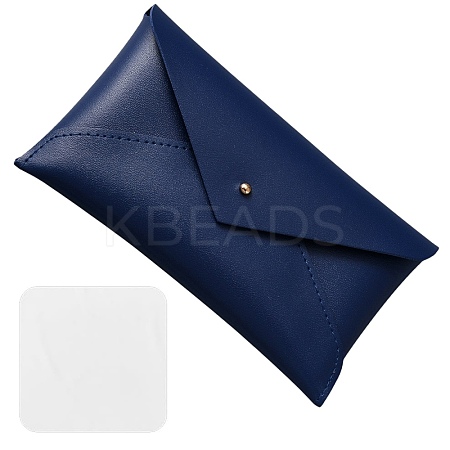 1Pc PU Leather Eyelasses Storage Bag AJEW-CN0002-61B-1