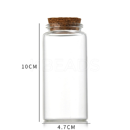Glass Bottle CON-WH0085-73F-1