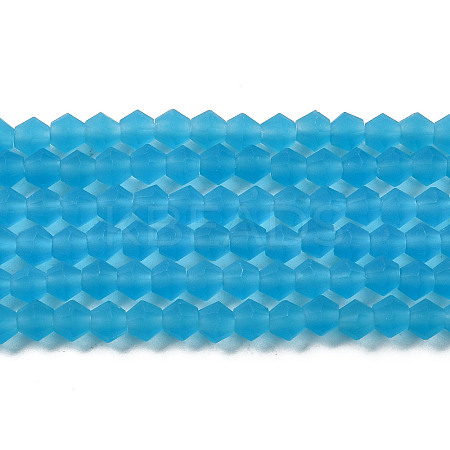 Imitate Austrian Crystal Frosted Glass Beads Strands LS-GLAA-F029-TM3mm-B19-1