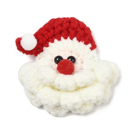 Christmas Yarn & Plastic Brooch JEWB-K029-01A-1