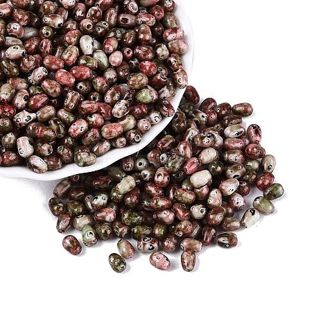 Picasso Glass Seed Beads SEED-N012-10L-1