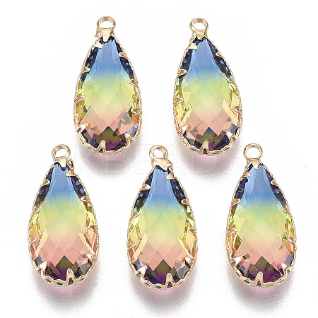 K9 Glass Imitation Tourmaline Pendants LS-X-GLAA-Q069-03F-1
