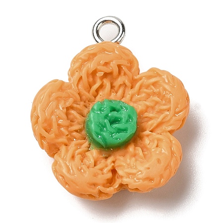 Opaque Resin Pendants RESI-L038-01P-04-1