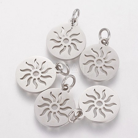 Non-Tarnish 304 Stainless Steel Pendants X-STAS-Q201-T449S-1