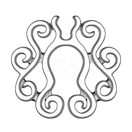 Stainless Steel Flower Clip On Nipple Rings WG76523-05-1