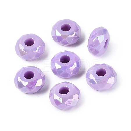 Opaque Acrylic European Beads OACR-E033-23H-1