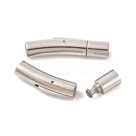 Tarnish Resistant 304 Stainless Steel Bayonet Clasps X-STAS-I013-4mm-1