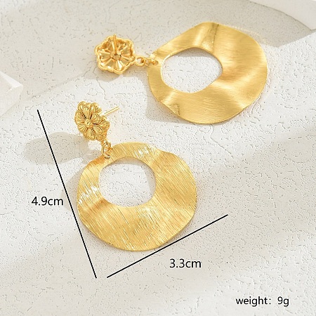 Luxurious Gold Earrings with Elegant Star and Heart Design JO9174-8-1