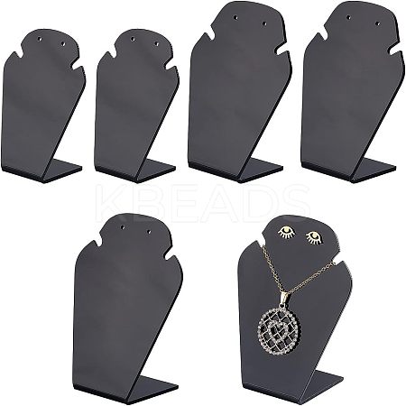 Acrylic Necklace and Earring Displays LS-ODIS-WH0007-12-1