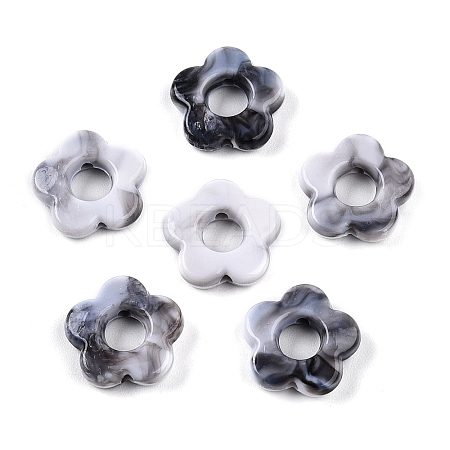 Gradient Color Transparent Acrylic Beads OACR-N137-49U-1