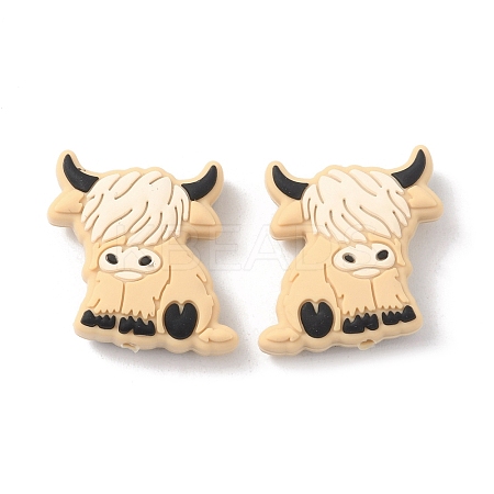 Yak Food Grade Silicone Beads SIL-WH0002-75A-1
