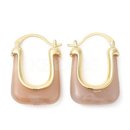 Real 16K Gold Plated Brass Hoop Earrings EJEW-A102-01G-02-1